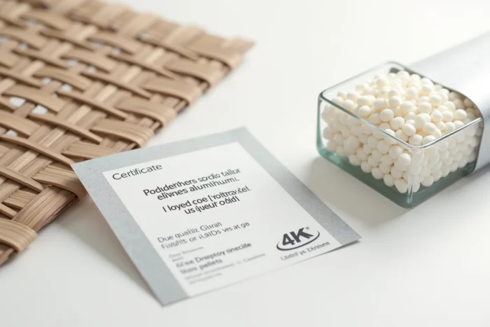 Détail des matériaux de fabrication du mobilier de jardin Hespéride : résine tressée, aluminium et certification qualité